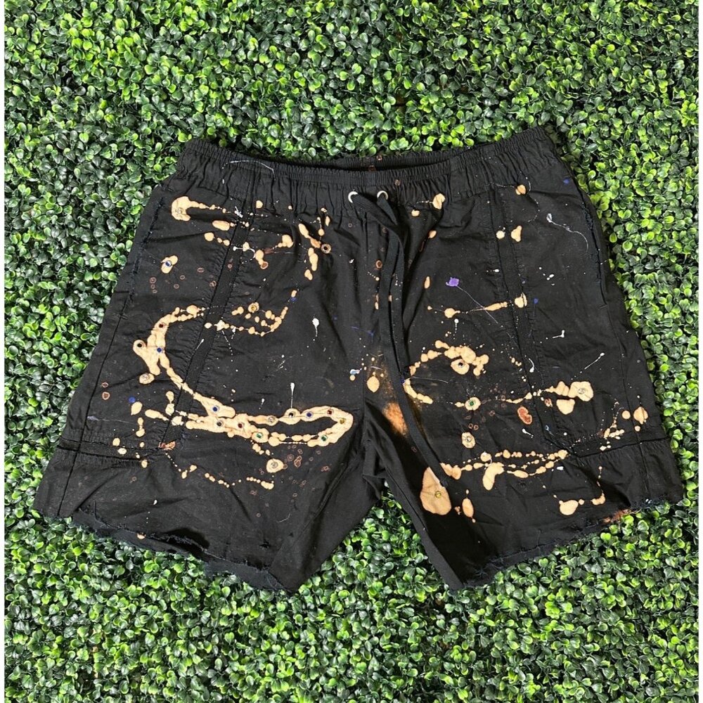 DRO Lab Custom 1/1 ART x  John Elliott Distressed Shorts